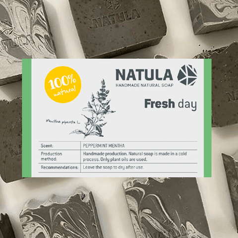 Fresh Day - PEPPERMINT HAND MADE SOAP - Natula Cosmetics