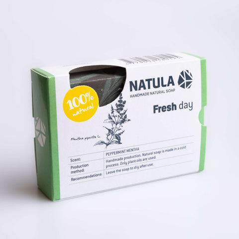 Fresh Day - PEPPERMINT HAND MADE SOAP - Natula Cosmetics